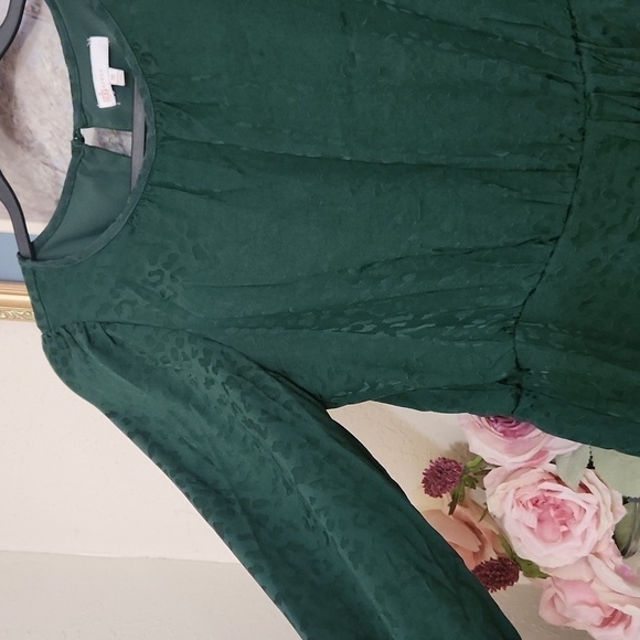 Leopard print Green Girls Dress Party Wedding Christmas Xl - Picture 9 of 12